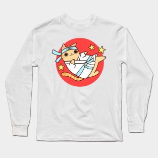 Karate Cat Long Sleeve T-Shirt